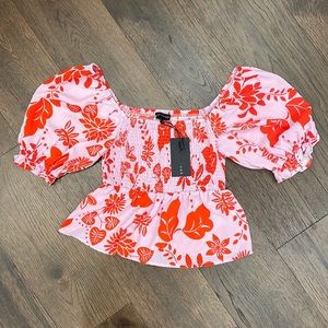 NWT Gibsonlook Soleado Smocked Top